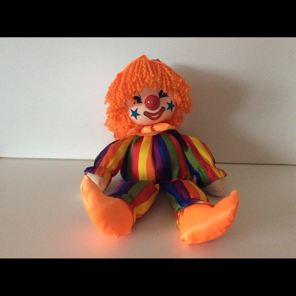 wind up musical clown doll